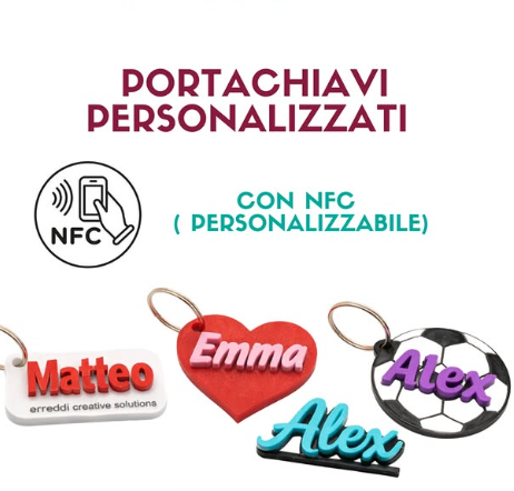 Portachiavi personalizzati con NFC