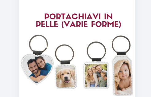 Portachiavi in pelle personalizzato